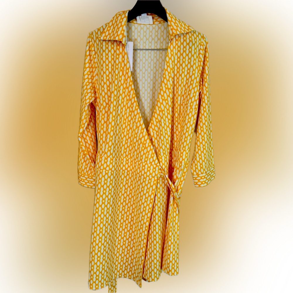 Yellow Wrap Tie Dress Romper (shorts underneath) - Picture 1 of 6